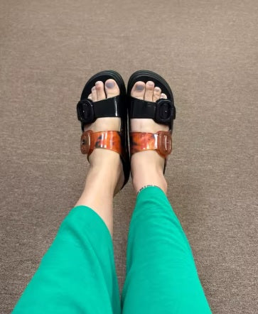 New Fashion Crok Buckle Flat Slippers CODE: KAR5207