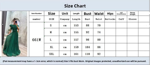 New Short Sleeve Pleated Skirt Cross-Border Sexy Long Dress CODE: KAR4207