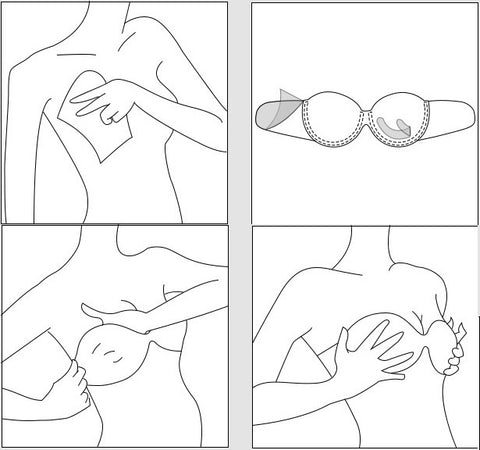 New Strapless Transparent Side Wing Adhesive Bandage Bra CODE: READY1658