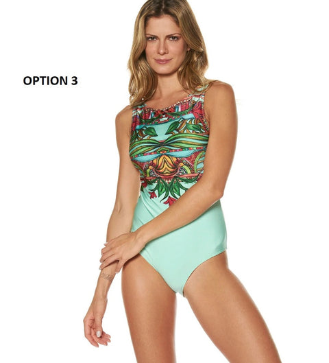 New Striped High Quality Printed One Piece Swimsuit CODE: READY1501