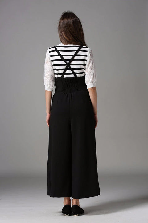 New Ankle Length, Loose, High Waist, with Strap Wide Leg Pants CODE: KAR1258