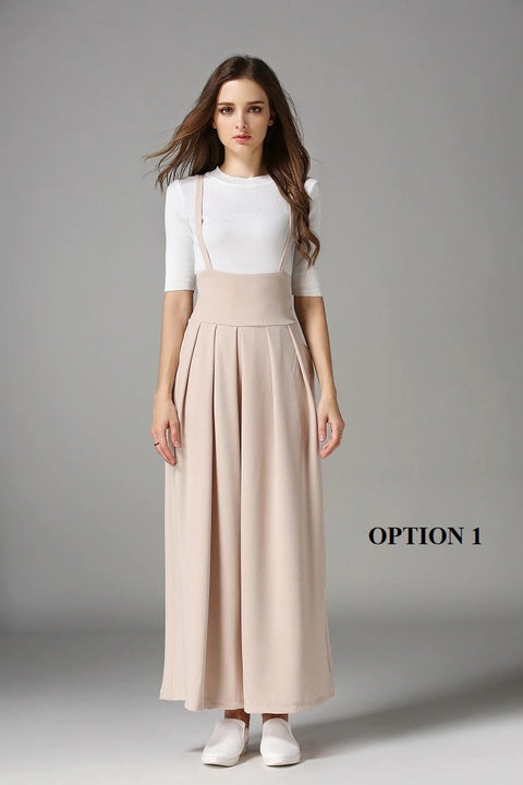 New Ankle Length, Loose, High Waist, with Strap Wide Leg Pants CODE: KAR1258