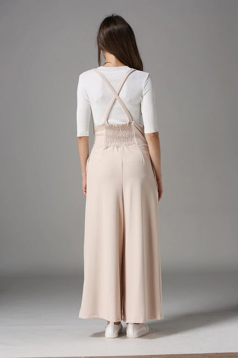 New Ankle Length, Loose, High Waist, with Strap Wide Leg Pants CODE: KAR1258