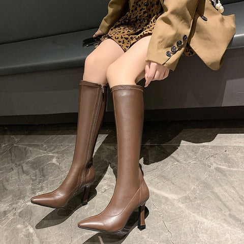 ankle with thin heel pointed toe boot SIZE:36 CODE: READY1324