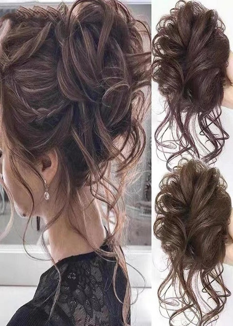 New Clip Messy Curly Bun Hair Claw Wigs CODE: KAR1937