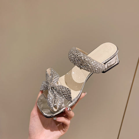 Summer Cute Butterfly Rhinestone Bling Fashion Elegant Heel CODE: KAR1951