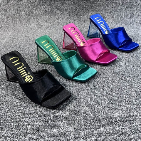 Summer New Casual Square Toe High Heel CODE: KAR1957