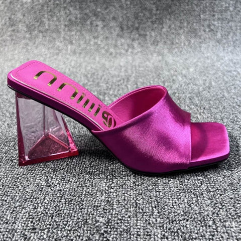 Summer New Casual Square Toe High Heel CODE: KAR1957