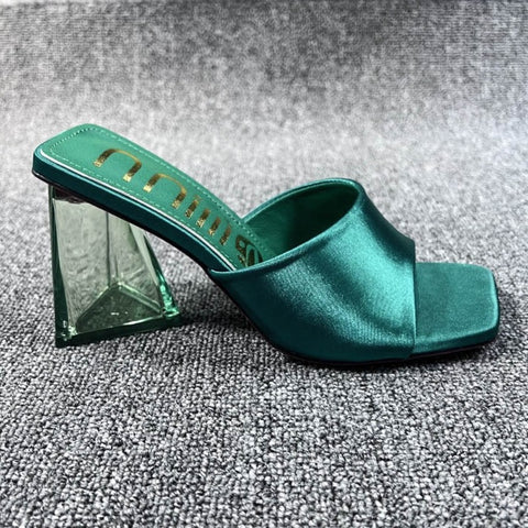Summer New Casual Square Toe High Heel CODE: KAR1957