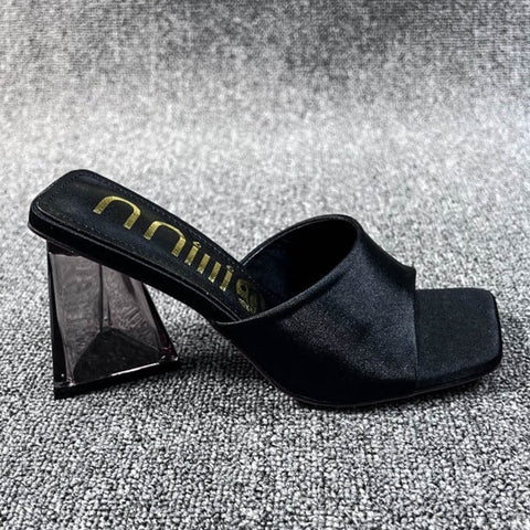 Summer New Casual Square Toe High Heel CODE: KAR1957