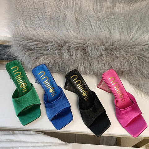 Summer New Casual Square Toe High Heel CODE: KAR1957