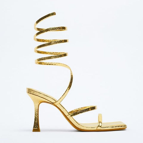 New Fashion Gladiator Roman Stripper Strappy High Heel Sandals CODE: KAR1960