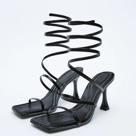 New Fashion Gladiator Roman Stripper Strappy High Heel Sandals CODE: KAR1960