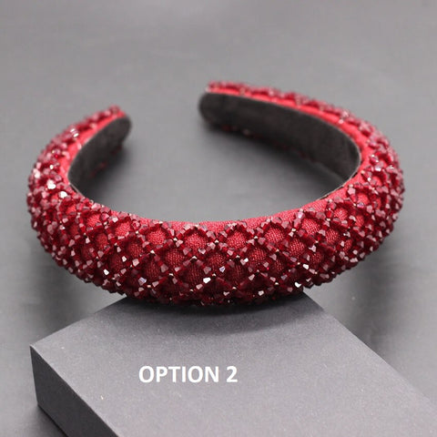 Mesh Crystal Geometric Baroque Beads High Quality Headband  CODE: KAR1972