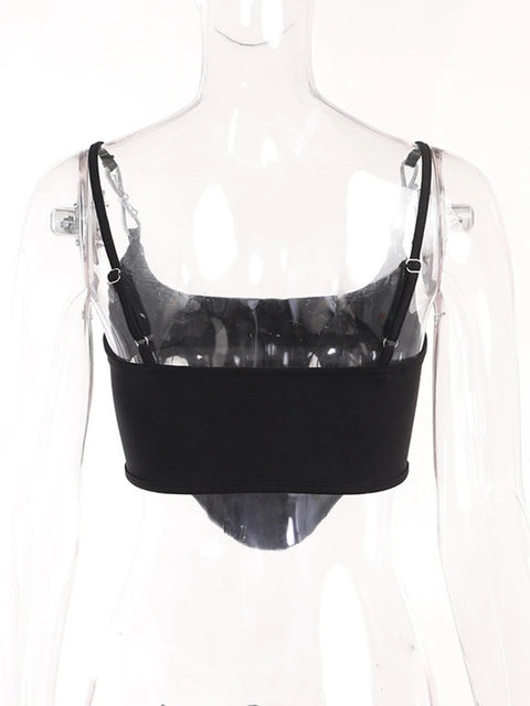 Sexy Off Shoulder Sleeveless Coreset Tank Top CODE: KAR1975