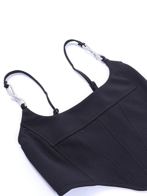 Sexy Off Shoulder Sleeveless Coreset Tank Top CODE: KAR1975