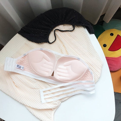Sexy Lingerie Lace Fashion Push Up Strapless Comfort Invisible Bra CODE: KAR1977