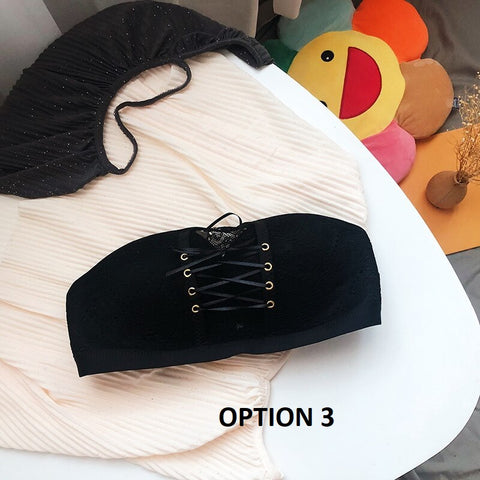 Sexy Lingerie Lace Fashion Push Up Strapless Comfort Invisible Bra CODE: KAR1977