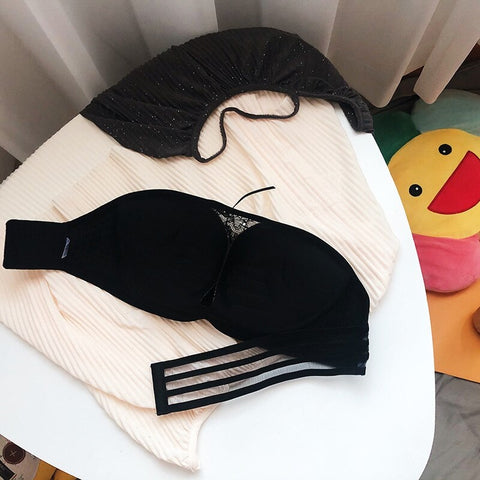 Sexy Lingerie Lace Fashion Push Up Strapless Comfort Invisible Bra CODE: KAR1977