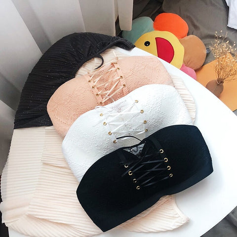 Sexy Lingerie Lace Fashion Push Up Strapless Comfort Invisible Bra CODE: KAR1977