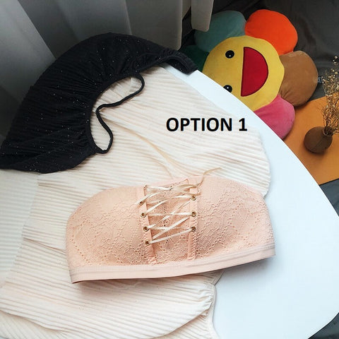 Sexy Lingerie Lace Fashion Push Up Strapless Comfort Invisible Bra CODE: KAR1977