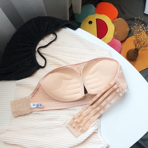 Sexy Lingerie Lace Fashion Push Up Strapless Comfort Invisible Bra CODE: KAR1977