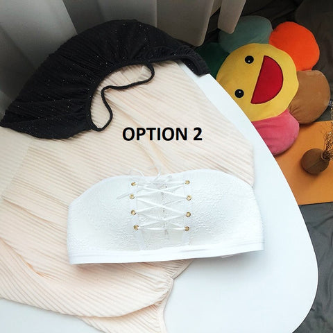 Sexy Lingerie Lace Fashion Push Up Strapless Comfort Invisible Bra CODE: KAR1977