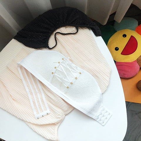 Sexy Lingerie Lace Fashion Push Up Strapless Comfort Invisible Bra CODE: KAR1977