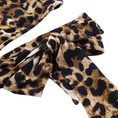 Leopard Skin Fashion One Shoulder Long Sleeve Slim Sexy Elegant Top CODE: KAR1994