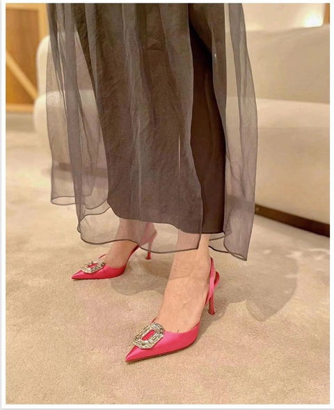 New Crystal Sexy Pointed Toe High Heels CODE: KAR1998