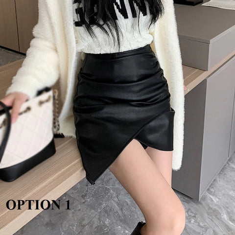 New Solid Color Irregular Skirt CODE: KAR2012