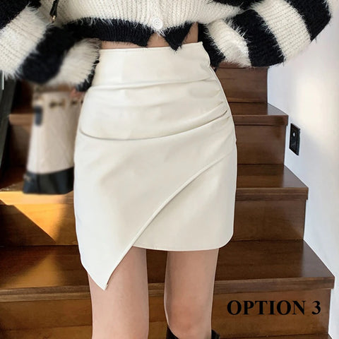 New Solid Color Irregular Skirt CODE: KAR2012