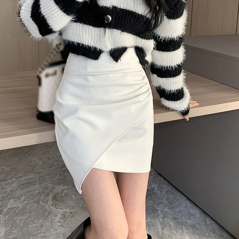 New Solid Color Irregular Skirt CODE: KAR2012