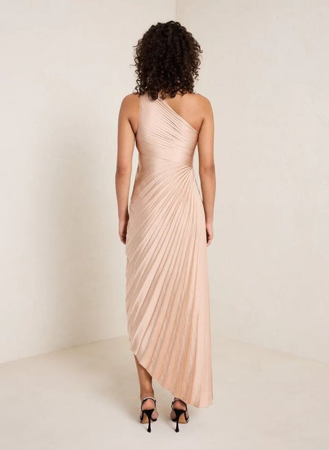 Sexy Summer One Shoulder Vest Long Maxi Pleated A Line Dress CODE: KAR2014