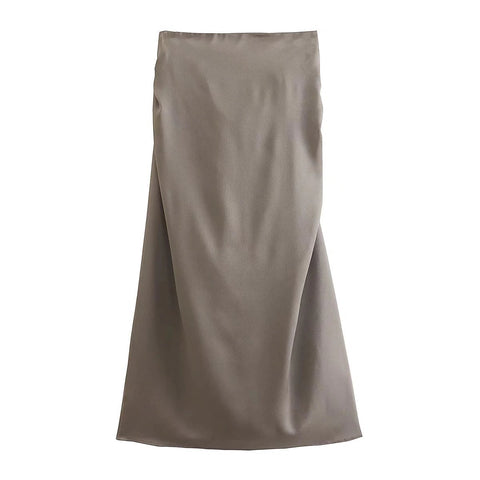 Sexy Elegant High Waist Split Pencil Pleated Skirt CODE: KAR2016