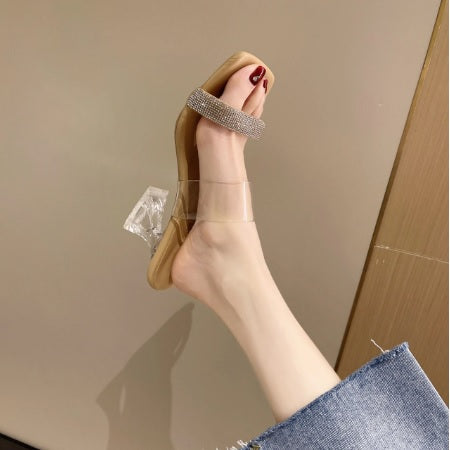 Summer New Jelly Crystal Transparent Sexy Clear High Heel CODE: KAR2019