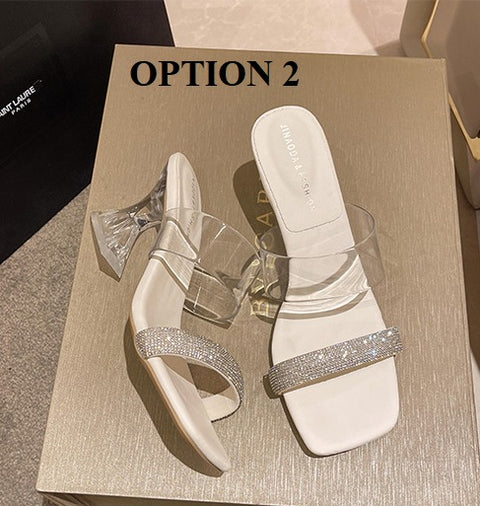 Summer New Jelly Crystal Transparent Sexy Clear High Heel CODE: KAR2019