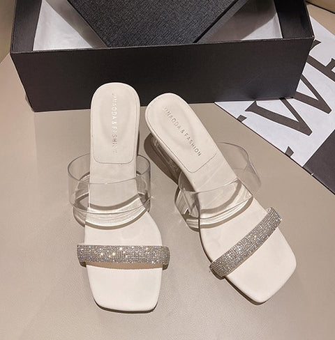 Summer New Jelly Crystal Transparent Sexy Clear High Heel CODE: KAR2019