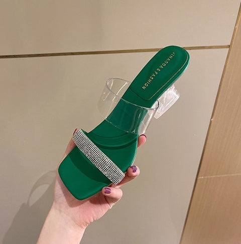 Summer New Jelly Crystal Transparent Sexy Clear High Heel CODE: KAR2019
