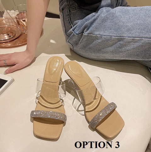 Summer New Jelly Crystal Transparent Sexy Clear High Heel CODE: KAR2019