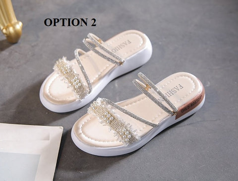 Summer Rhinestone Fashion Casual Slippers CODE: KAR2021