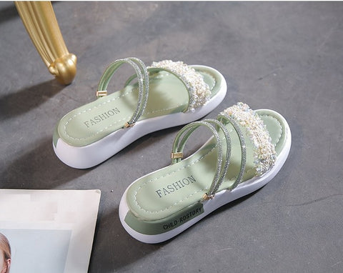 Summer Rhinestone Fashion Casual Slippers CODE: KAR2021