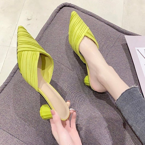 New Fashion Solid Pumps Closed Toe High Heel CODE: KAR2022
