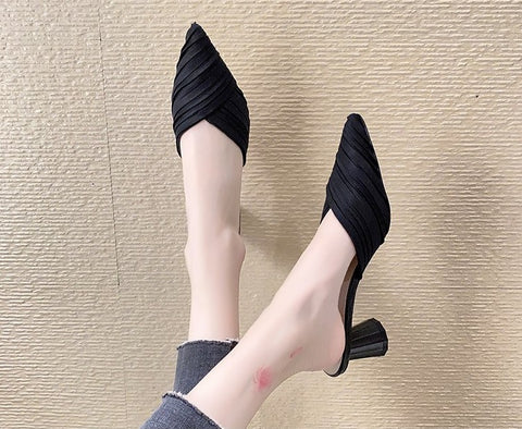 New Fashion Solid Pumps Closed Toe High Heel CODE: KAR2022