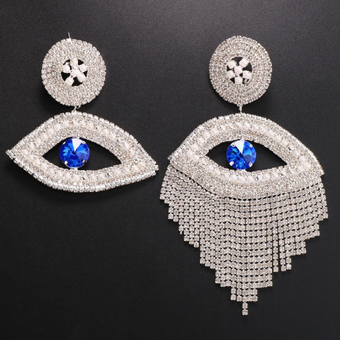 New Eye fashion Rhinestone tassel Rhinestone earrings CODE: KAR2031