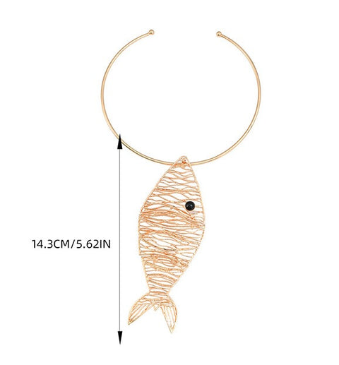 New Pendant Fashion Fish Shape Necklace CODE: KAR2037