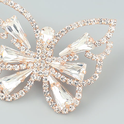 New Shiny Rhinestone Butterfly Shape Drop Earrings CODE: KAR2041
