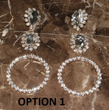 New Glass Crystal Big Water Drop Dangle Fashion Earrings CODE: KAR2043