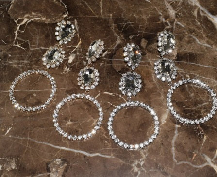 New Glass Crystal Big Water Drop Dangle Fashion Earrings CODE: KAR2043