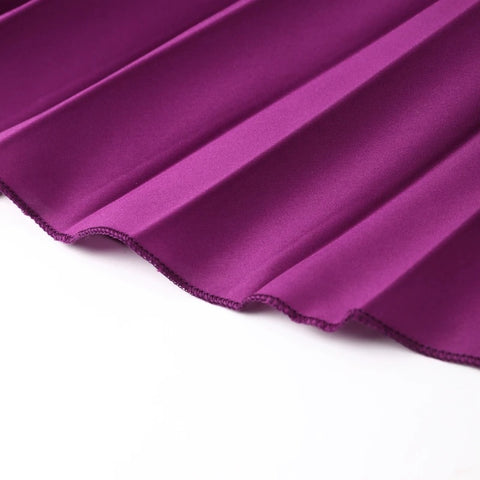 New Elegant Diagonal Collar Long Sleeveless Asymmetric Ruffled Pleated Dresses CODE: KAR2044